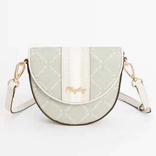 PLAYBOY - 肩背包附長背帶 Lucky Bunny系列 - 綠色 歷史價格詳細信息