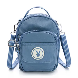 PLAYBOY - 斜背包可後背 尼龍系列 - 紫色 歷史價格詳細信息