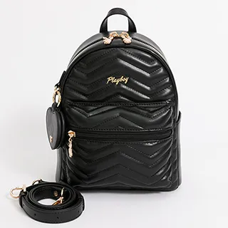 PLAYBOY - 斜背包可後背 尼龍系列 - 紫色 歷史價格詳細信息