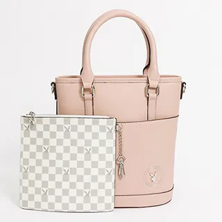 【PLAYBOY】水桶包附長背帶  Micky and Bunny系列(黑色) 歷史價格詳細信息