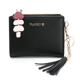【PLAYBOY】短夾附零錢袋 Defense系列(黑色) 歷史價格詳細信息