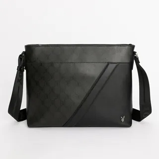 PLAYBOY - 下沉式斜背包 Crucial系列 - 黑色 歷史價格詳細信息