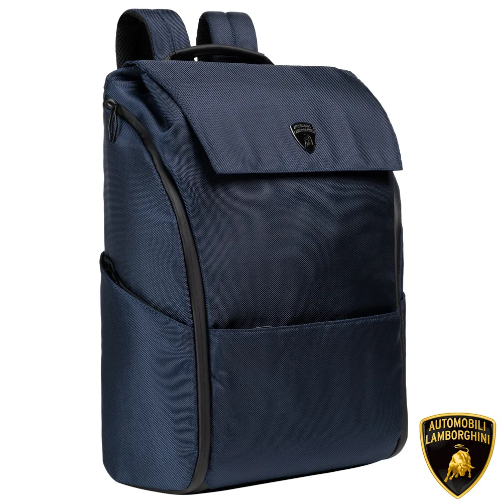 【Automobili Lamborghini】藍寶堅尼 頂級義大利小牛皮後背包 LBZA00342M 全新專櫃展示品(深藍色) 歷史價格詳細信息