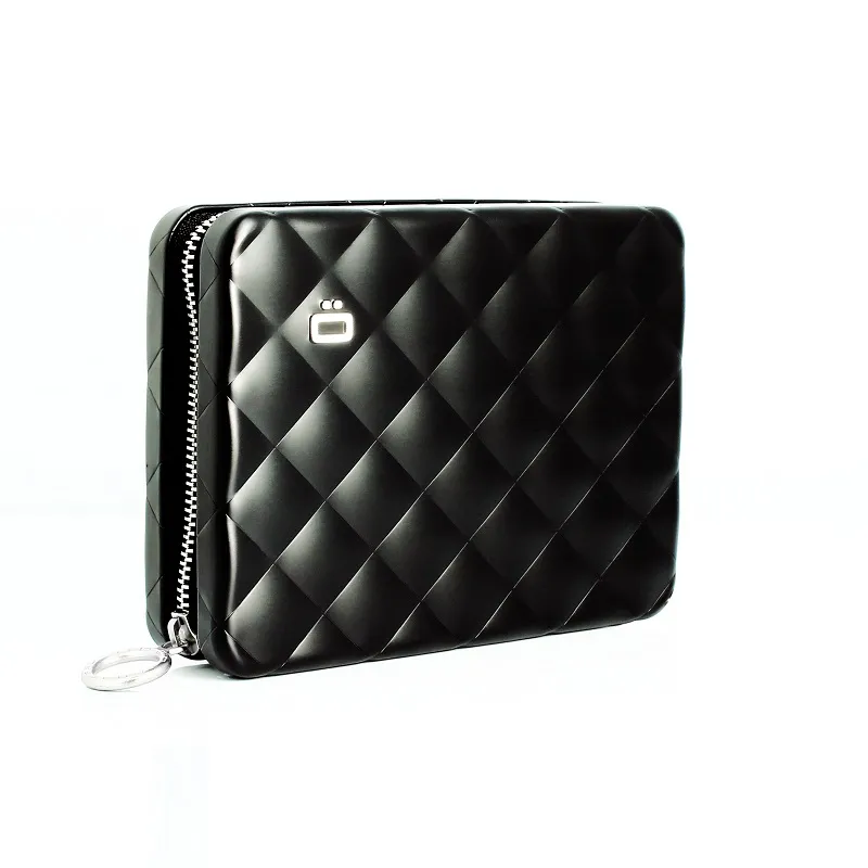 Quilted Microfibre Zip ID Wallet with Lanyard in jade / Sea Green 歷史價格詳細信息