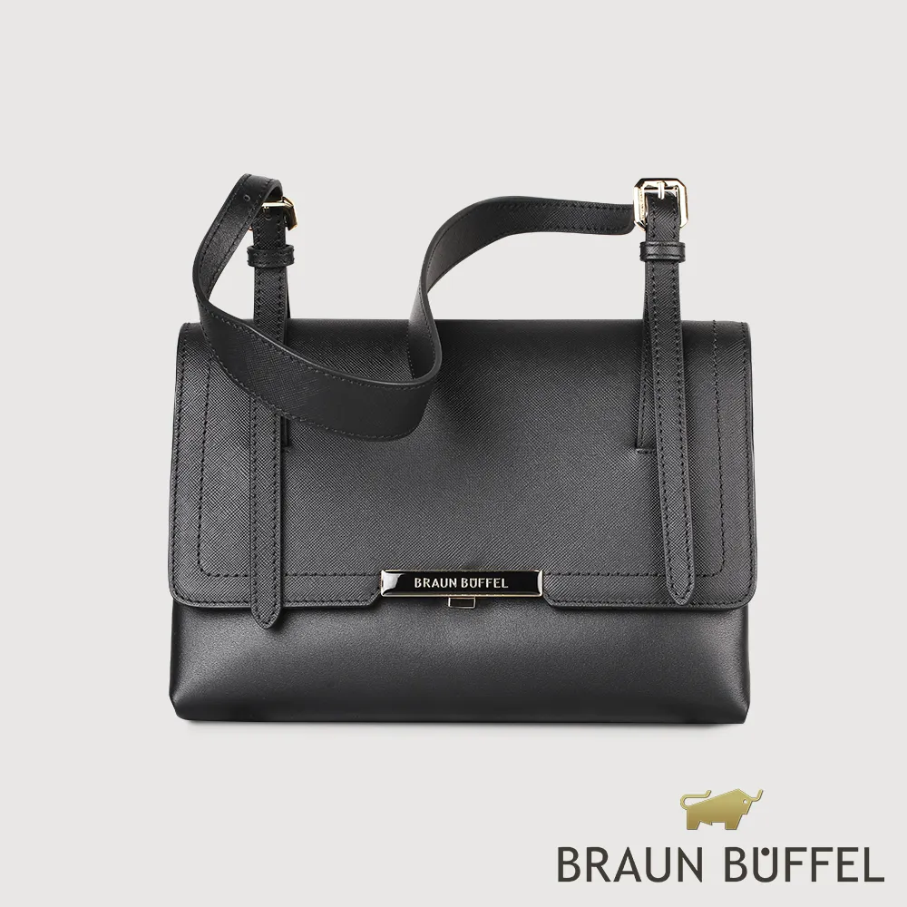 【BRAUN BUFFEL 德國小金牛】台灣總代理 女爵士 斜背包-黑色/BF824-27-BK 價格比較,價格查詢,歷史價格詳細信息