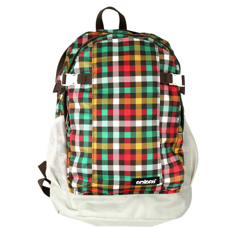 AMINAH-炫繽銀灰皮革方形後背包(III) 歷史價格詳細信息