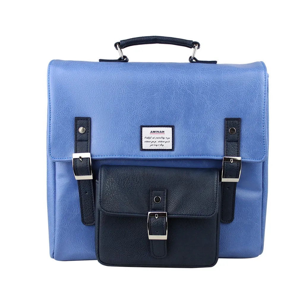 粉紫正點皮革後背包  AMINAH~【am-0275】 歷史價格詳細信息