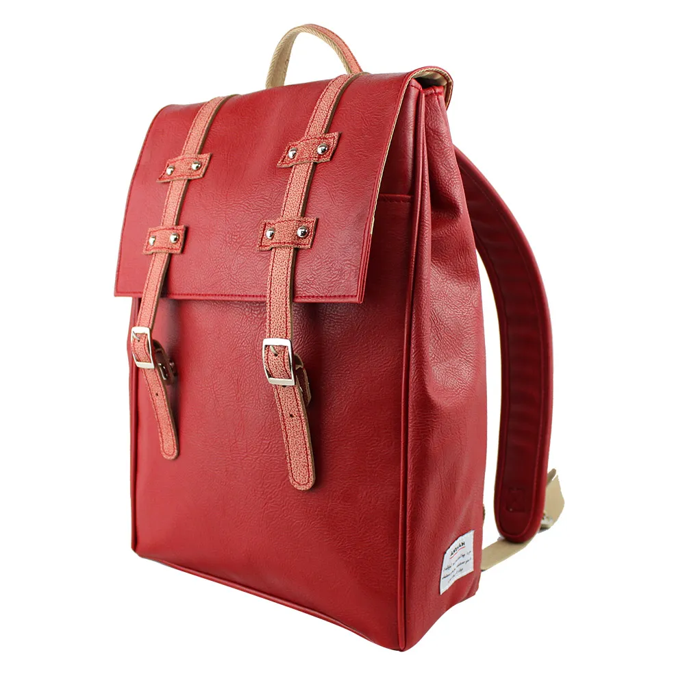 AMINAH-紅色正規後背包(設置15"筆電夾層) 歷史價格詳細信息