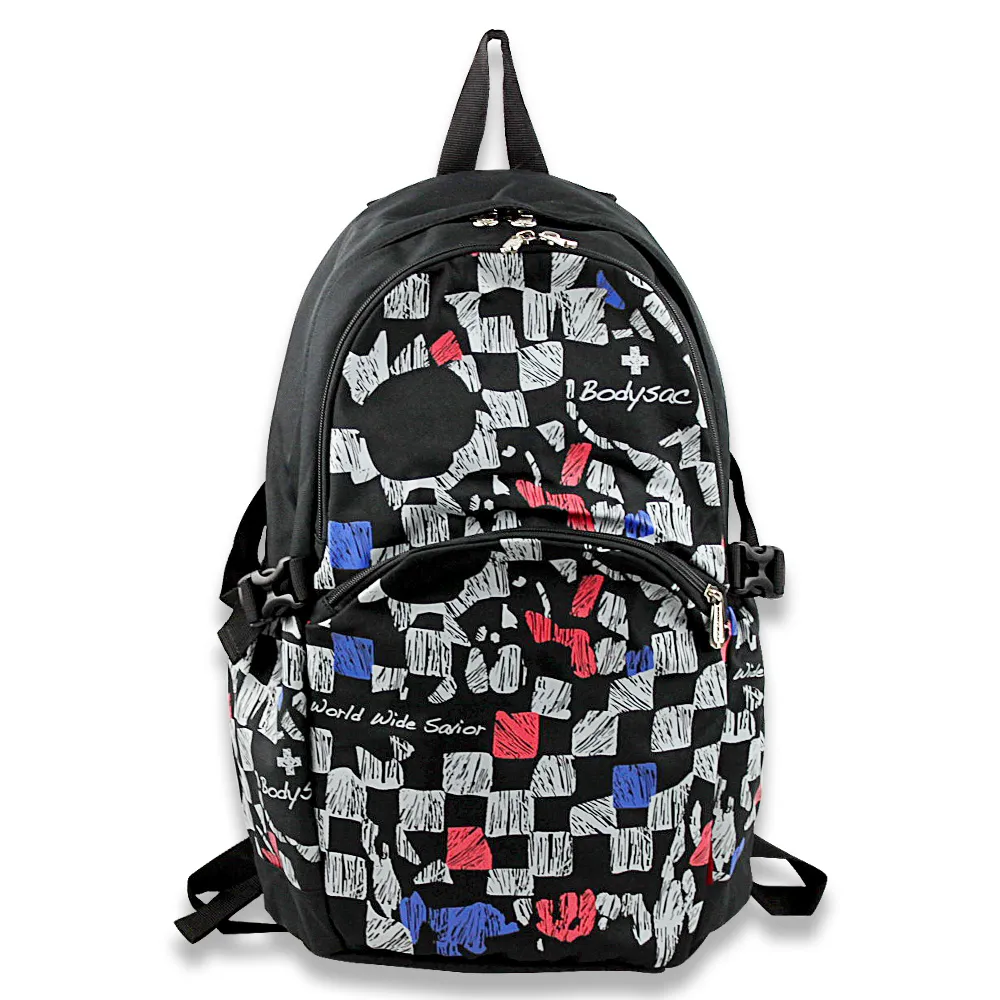 BODYSAC-黑色印花後背包 (b606） 歷史價格詳細信息