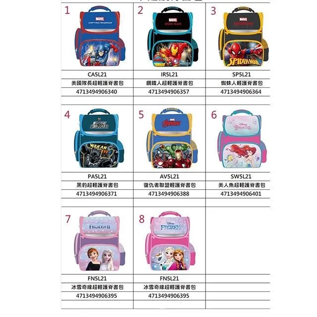 鋼鐵人.冰雪奇緣.蜘蛛人.人魚公主.玩具總動員.美國隊長後背書包背心設計胸扣 歷史價格詳細信息