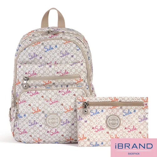 iBrand後背包 輕盈尼龍多口袋素色後背包(多色任選) 歷史價格詳細信息