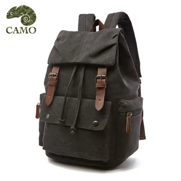 【品樂．CAMO】韓版復古風帆布手提肩背旅行包(黑色) 歷史價格詳細信息