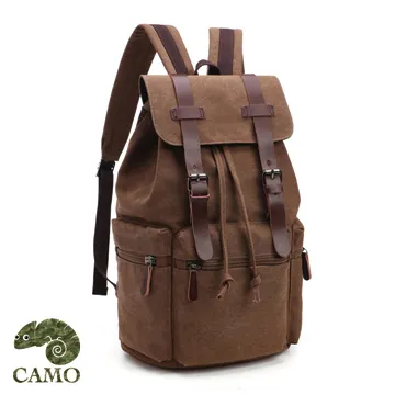 【品樂．CAMO】韓版復古風帆布手提肩背旅行包(黑色) 歷史價格詳細信息