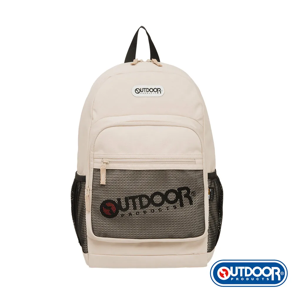 【OUTDOOR】率性學院-防潑水後背包M-14吋電腦包 上課書包 包包 男 女 米白色 OD211021BE 歷史價格詳細信息
