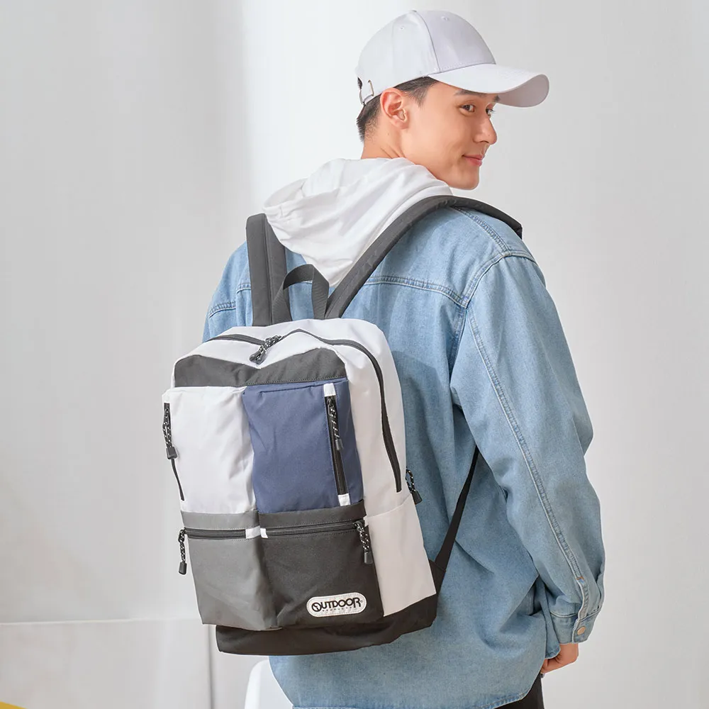 【OUTDOOR】風格前線-15.6吋筆電後背包 多功能隔層透氣背墊 後背包 包包 男 女 灰色 OD111121GY 歷史價格詳細信息