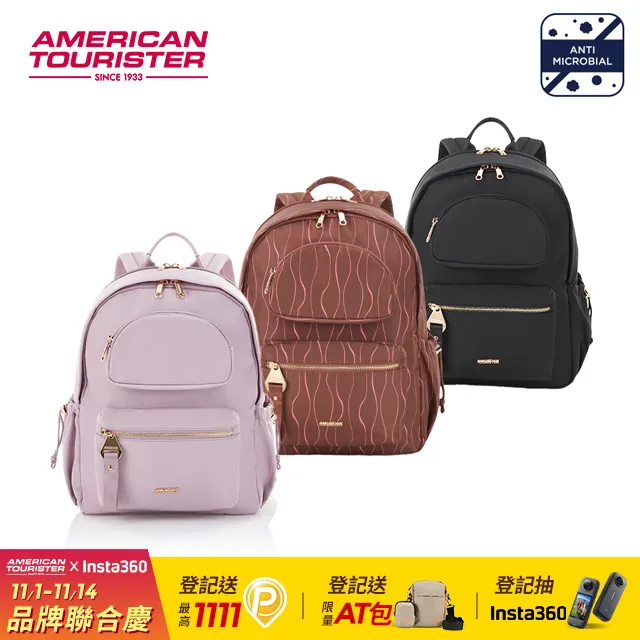 AMERICAN TOURISTER 美國旅行者 ALIZEE DAY 日常休閒抗菌女性筆電後背包14吋(多色可選) 歷史價格詳細信息