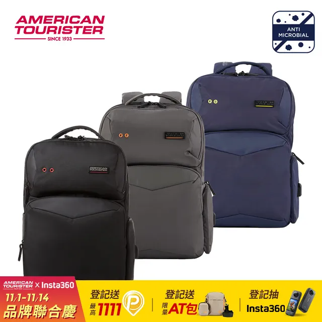 【AMERICAN TOURISTER 美國旅行者】Zork 2.0 減壓抗菌輕量多口袋筆電後背包14吋(多色可選) 歷史價格詳細信息