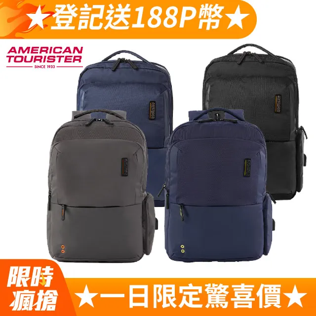 【AMERICAN TOURISTER 美國旅行者】Zork 2.0 減壓抗菌輕量多口袋筆電後背包14吋(多色可選) 歷史價格詳細信息