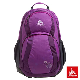 【ONE POLAR】勁量深渠導流後背包附雨罩 25L-紫 PLA1598PL 歷史價格詳細信息