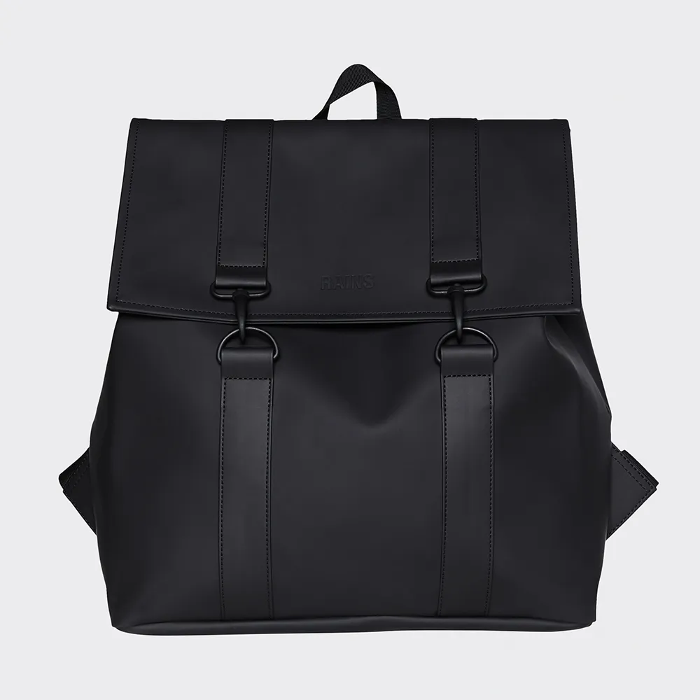 Rains 防水捲蓋通勤族後背包 筆電包 寬敞收納(黑色) 歷史價格詳細信息