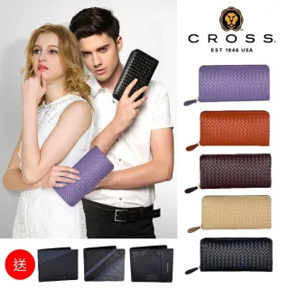 CROSS 頂級小牛皮編織紋拉鍊長夾 專櫃展示品 99%新 (送POLICE頂級短夾) 歷史價格詳細信息
