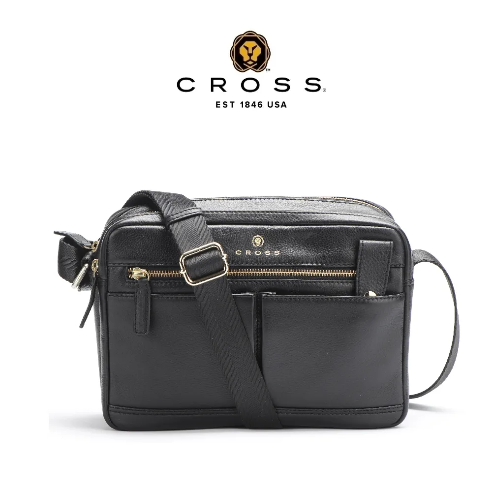 【CROSS】頂級NAPPA小牛皮斜背包-維克多系列 全新專櫃展示品【限量1折 】 歷史價格詳細信息