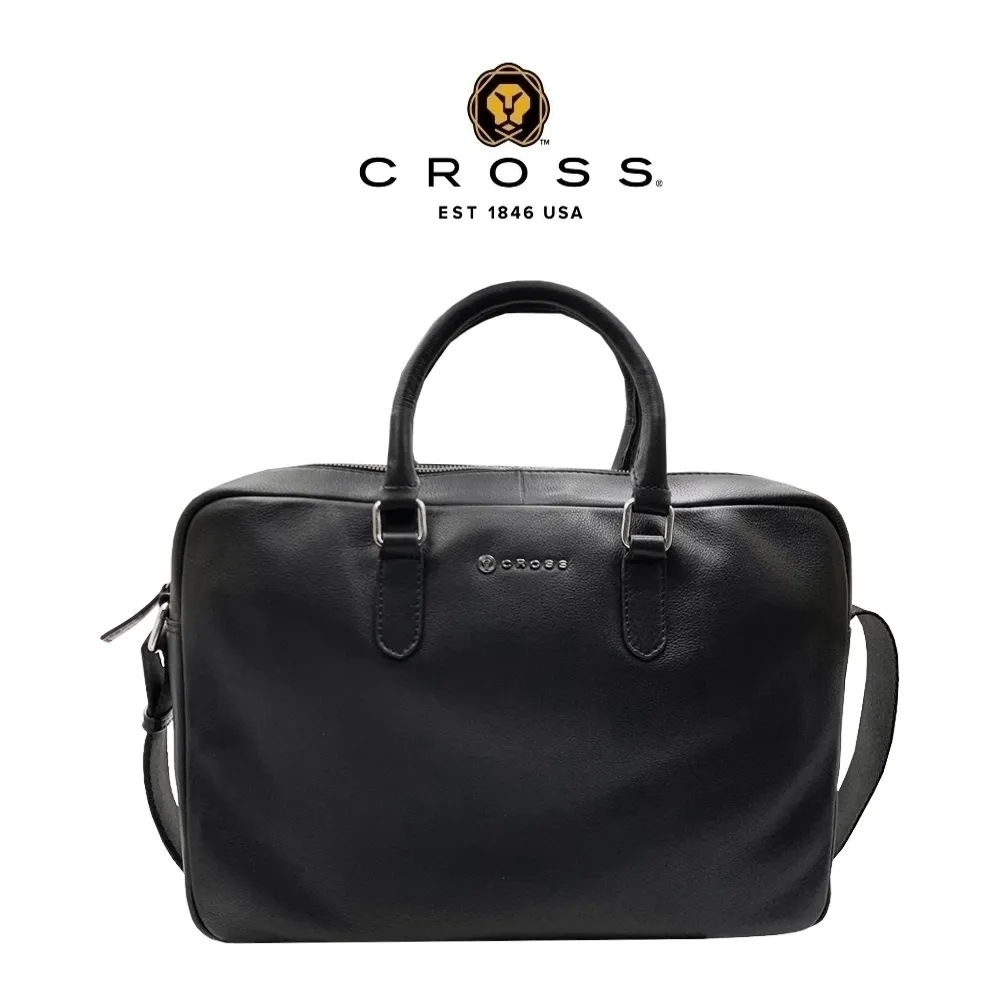 【CROSS】經典小牛皮帆布大手提包/肩背包(淺藍色 全新專櫃展示品)[限量1折] 歷史價格詳細信息