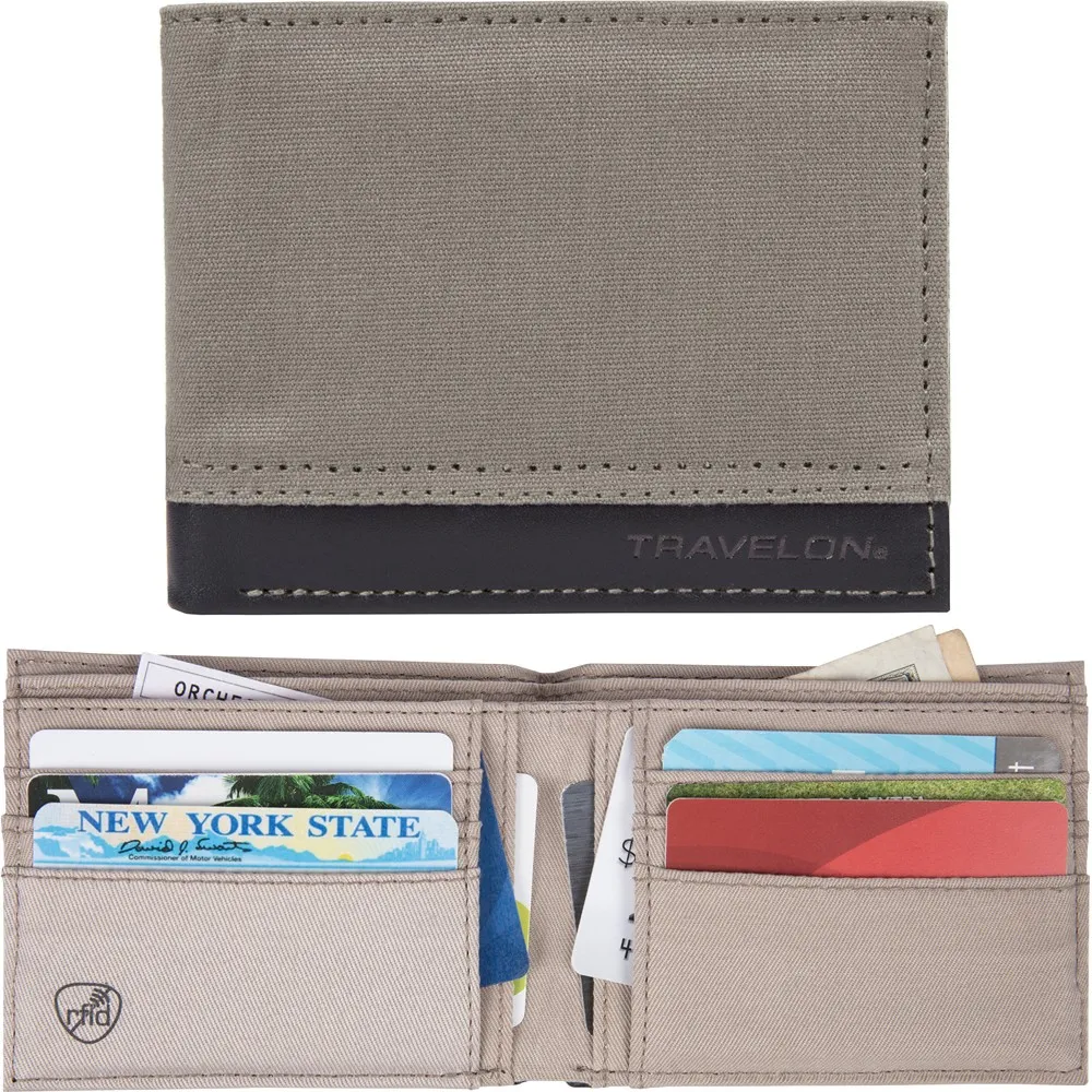 TRAVELON 皮革拼接兩折短夾(黑) 歷史價格詳細信息