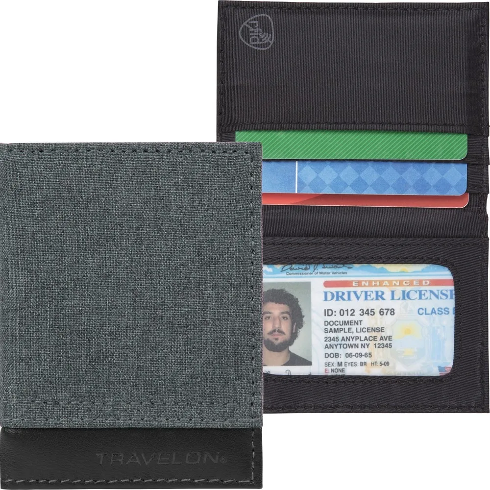 TRAVELON 皮革拼接兩折短夾(黑) 歷史價格詳細信息