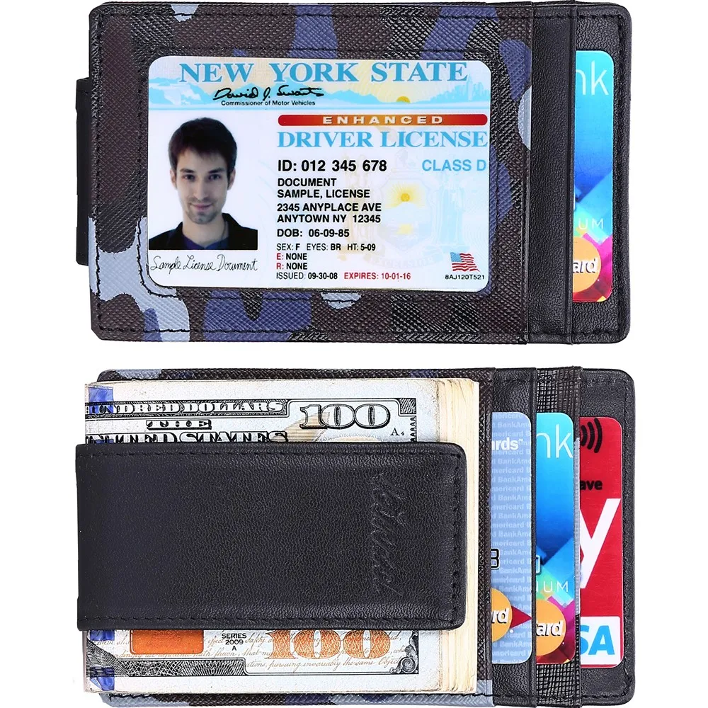 Kinzd 真皮防盜證件卡夾(深藍) 歷史價格詳細信息