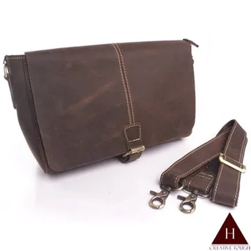 【H-CT】瘋馬皮磁扣可掛式兩用真皮小腰包(PD57-Z) 歷史價格詳細信息