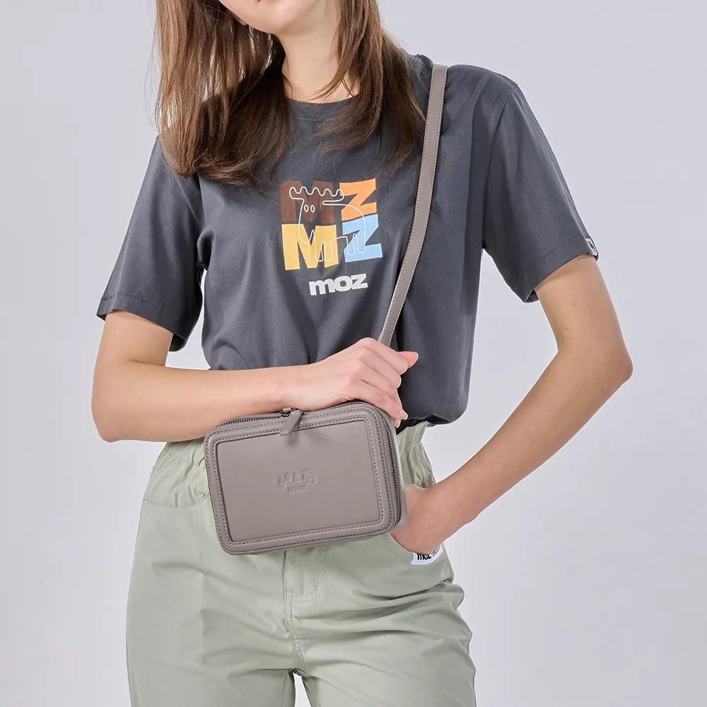 moz瑞典 駝鹿 皮革 防潑水 斜背相機包 (栗子色) 歷史價格詳細信息