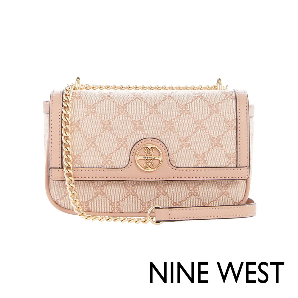 NINE WEST KYELLE 經典鍊帶肩背包-LOGO粉(127272) 歷史價格詳細信息