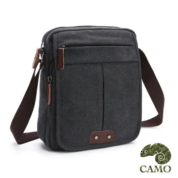 【品樂．CAMO】韓版復古風帆布手提肩背旅行包(黑色) 歷史價格詳細信息