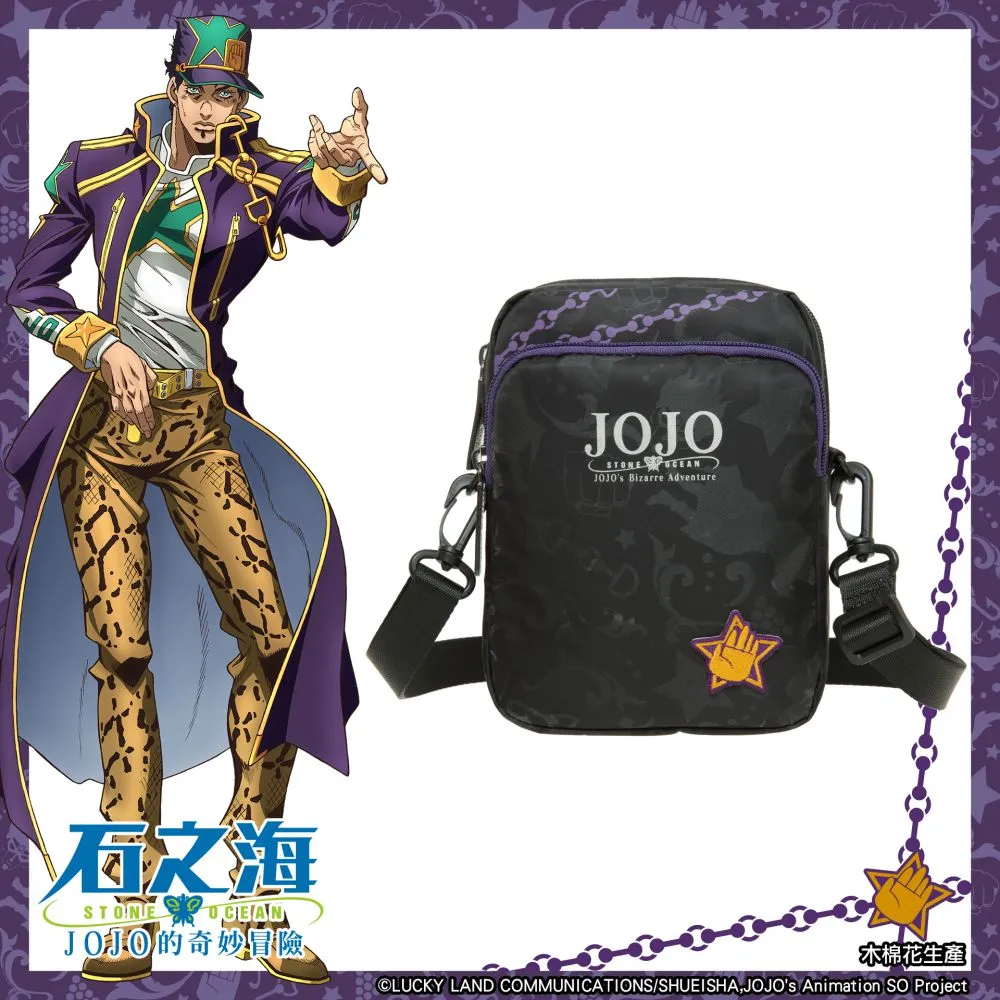 【JoJo的奇妙冒險 石之海】空條徐倫 橫式側背包-黑 JO22A162BK 歷史價格詳細信息