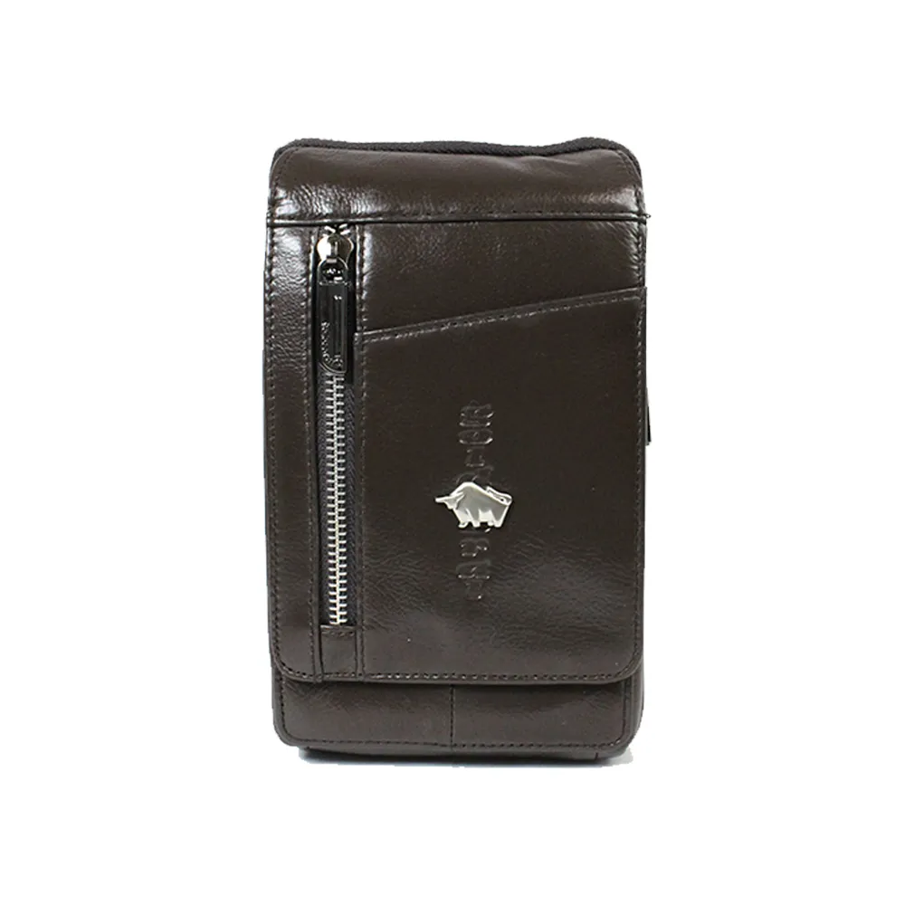 DRAKA 達卡 -匠心獨具系列-斜背腰包/牛皮小方包-多拉鍊深褐 歷史價格詳細信息