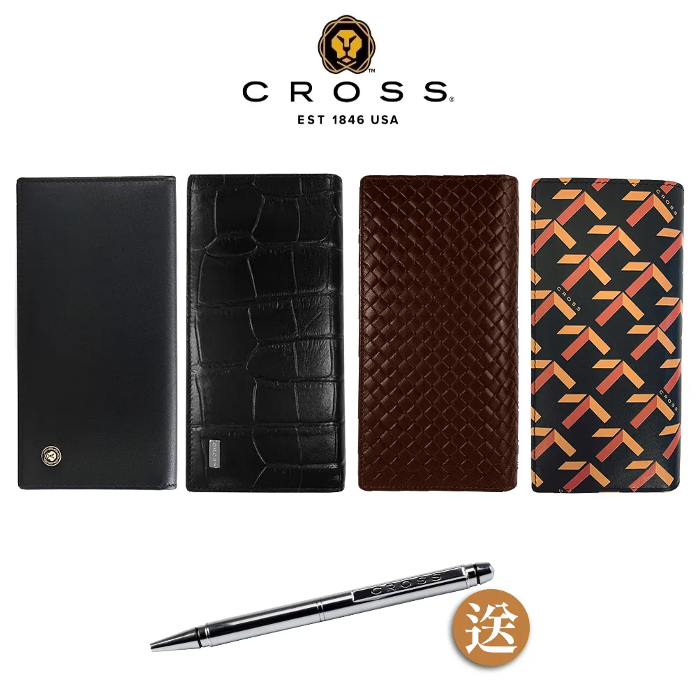 【CROSS】限量2折 頂級小牛皮十字紋4卡1零錢袋短夾 全新專櫃展示品(黑色 威廉系列) 歷史價格詳細信息