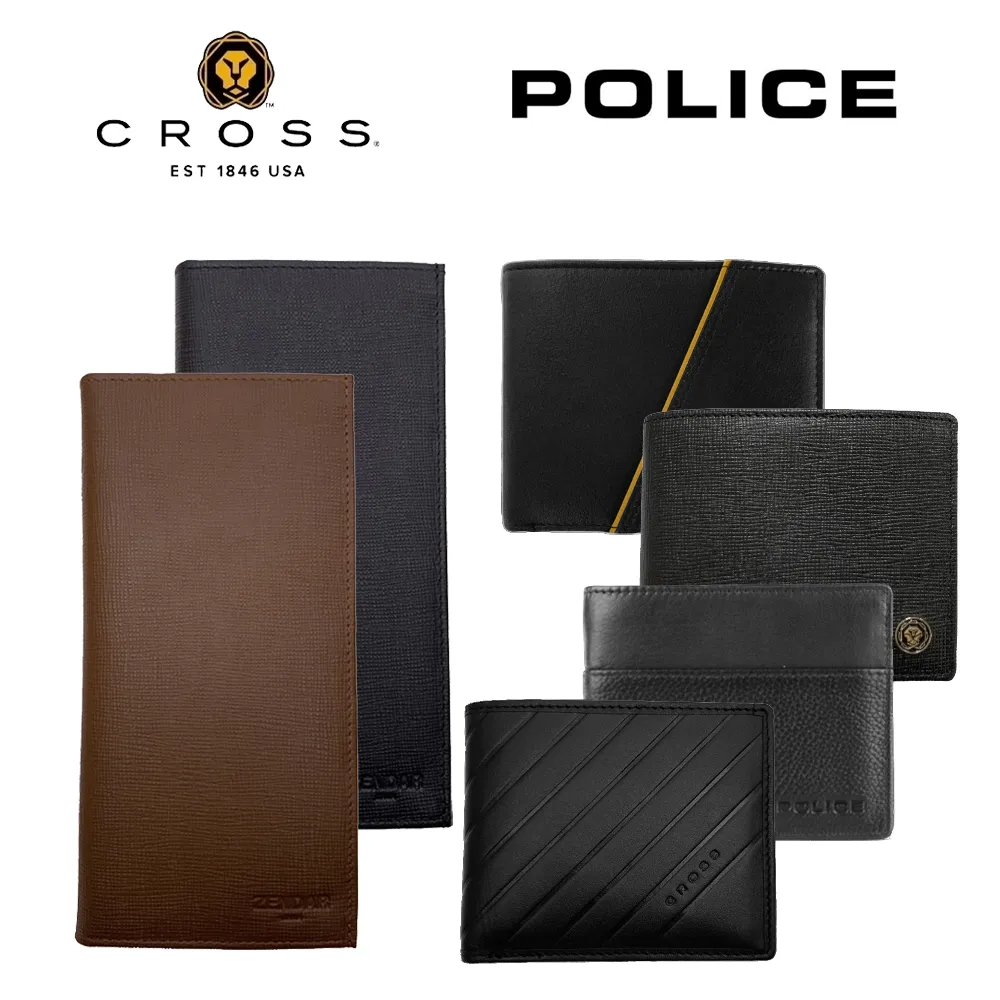 [CROSS] POLICE 限量1.5折 頂級小牛皮男用長夾多款 (99%新 專櫃展示品) 歷史價格詳細信息