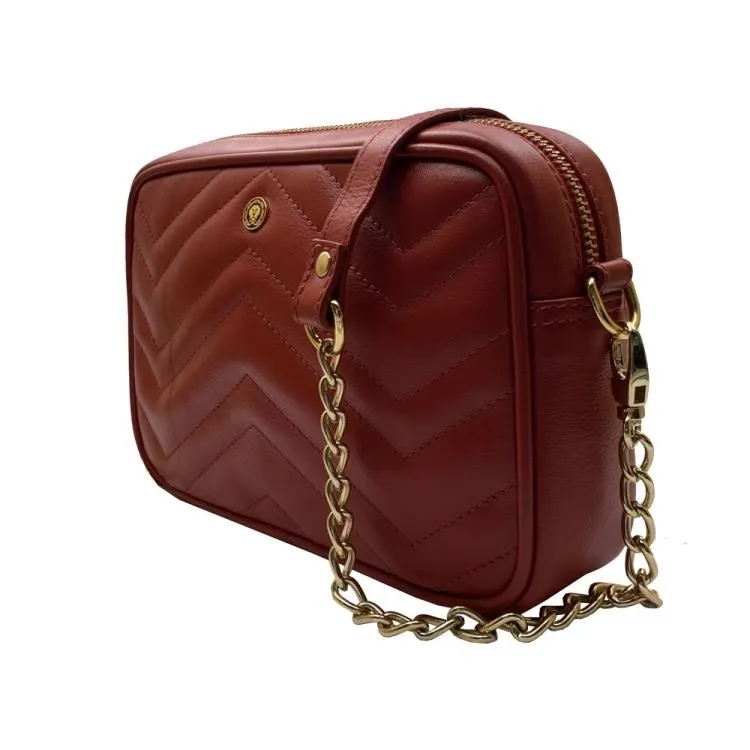 【CROSS】限量1折 頂級NAPPA小牛皮山形紋拉鍊肩背包(大象灰,全新專櫃展示品) 歷史價格詳細信息