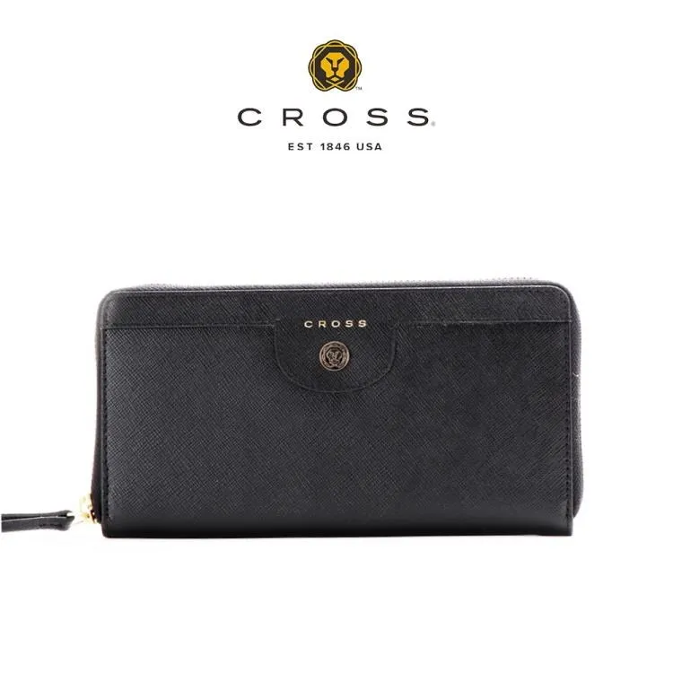 CROSS 頂級小牛皮十字紋蘿拉系列拉鍊長夾 全新專櫃展示品(多色選) 歷史價格詳細信息