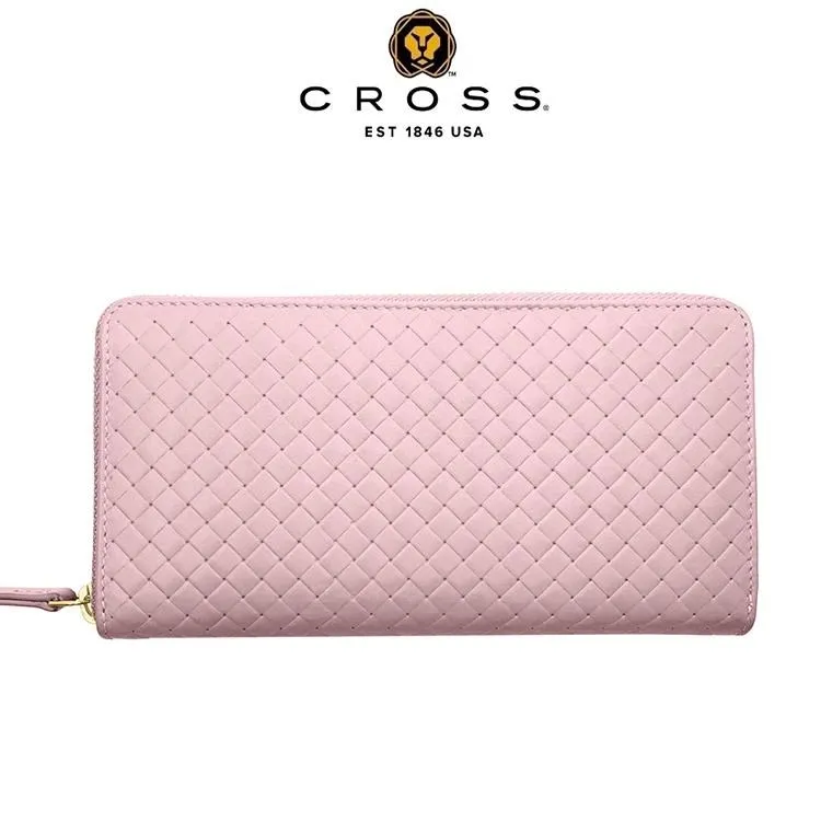 【CROSS】限量1折 頂級小牛皮編織紋胸包 全新專櫃展示品(黑色) 歷史價格詳細信息