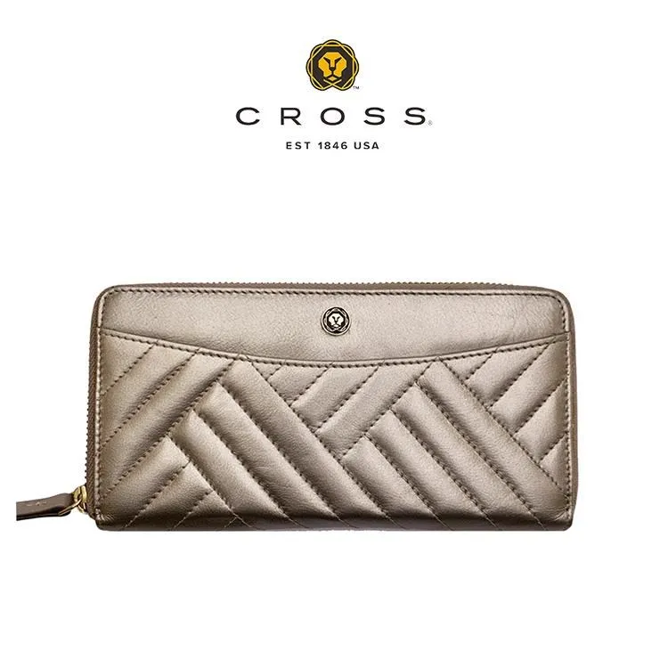 【CROSS】頂級小牛皮山形紋長夾 莫妮卡系列 (黑色) 歷史價格詳細信息