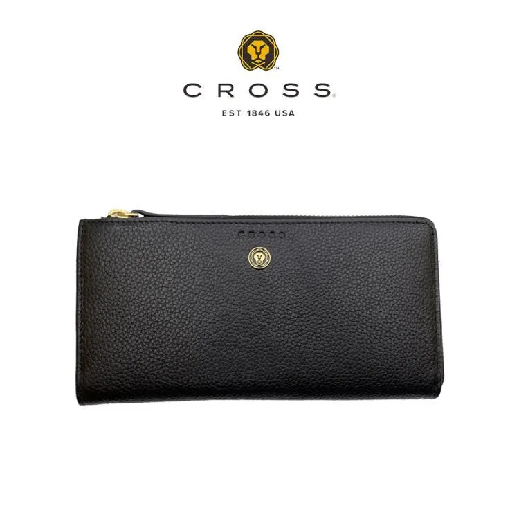 CROSS 限量1折 頂級小牛皮L形超薄拉鍊長夾 全新專櫃展示品(酒紅色 贈送禮提袋) 歷史價格詳細信息