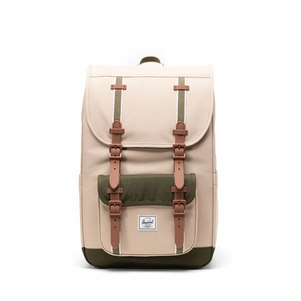 【Herschel】Little America™Mid 後背包 16吋筆電 大容量 減壓肩帶 21L - 燕麥色 歷史價格詳細信息