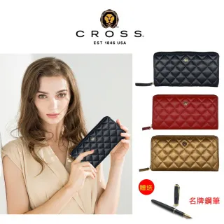 CROSS 頂級小牛皮 男/女長夾 全新專櫃展示品 歷史價格詳細信息