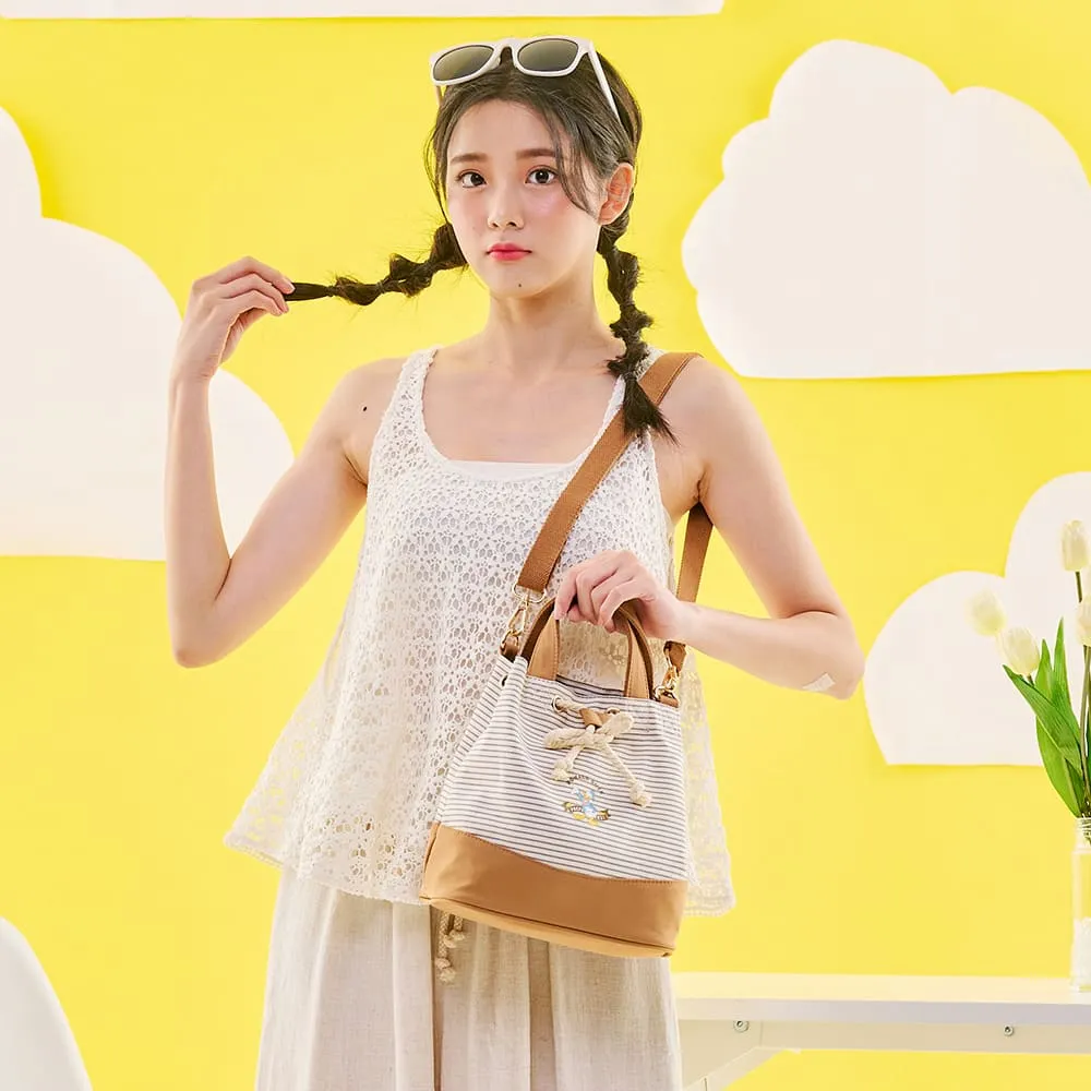 【PARTAKE】Disney系列-唐老鴨-海邊走走鴨-束口水桶包-灰藍 PTD22-C5-51GB 歷史價格詳細信息