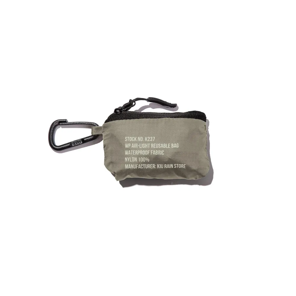 日本KIU 237-906 軍綠色 空氣感防水購物袋 歷史價格詳細信息