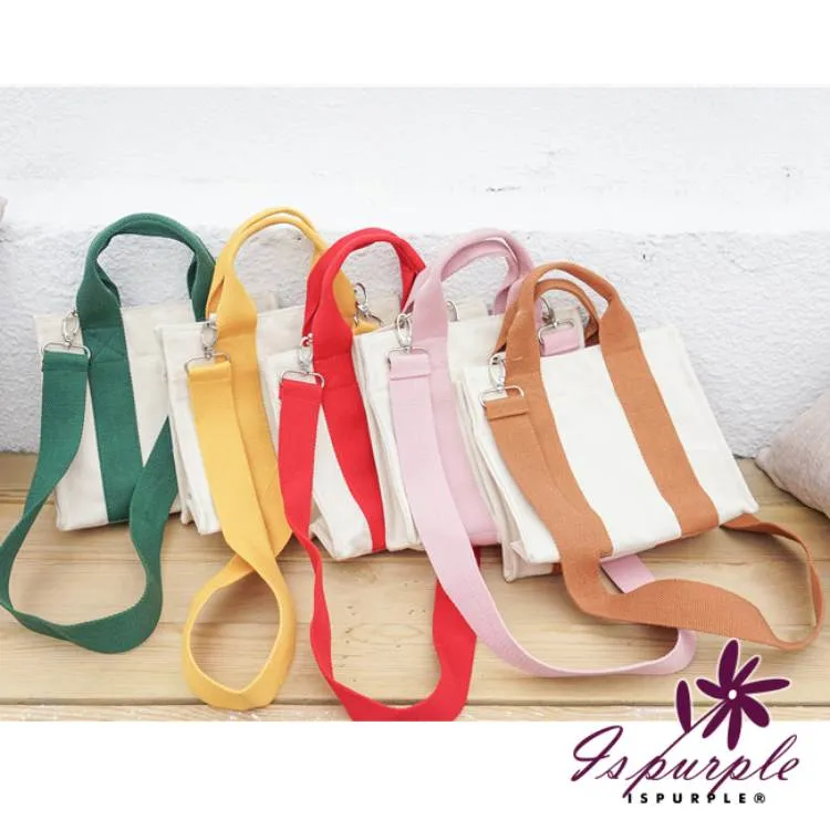 【iSPurple】加厚帆布＊男女手提肩背方型托特包/米 歷史價格詳細信息