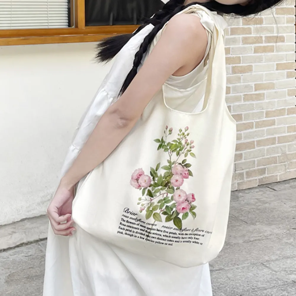 E.City_自然風植物單肩帆布袋 歷史價格詳細信息