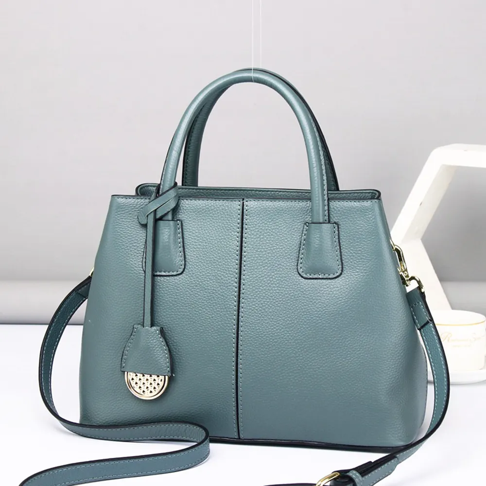 【伊卡柔Ikary】新款時尚百搭真皮女士托特包(6066酒紅) 歷史價格詳細信息